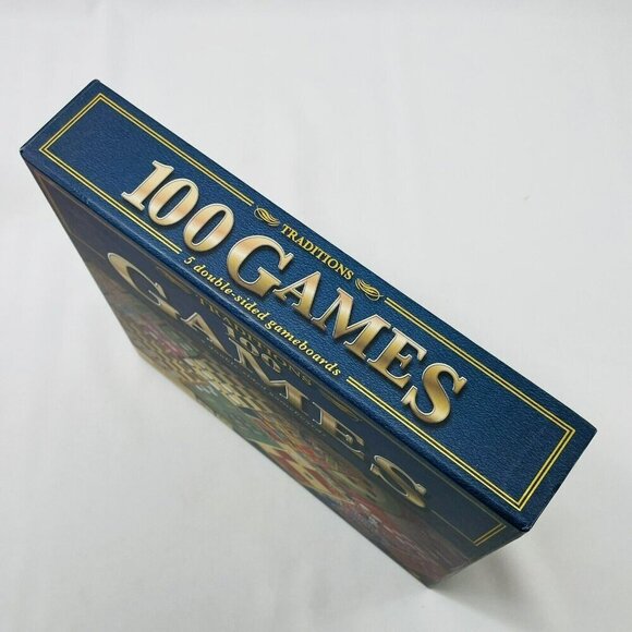 Cardinal Traditions 100 Game Gameboard Double Sided Chess Checker Family Holiday - Picture 12 of 12